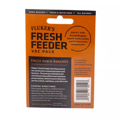 Product Fluker's® Fresh Feeder Vac Pack Dubia Roaches