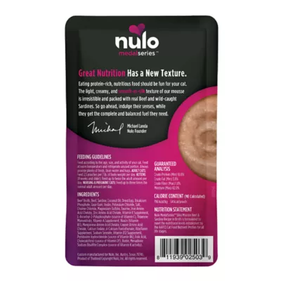 Product Nulo MedalSeries  All Life Stages Wet Cat Food - High-Protein, Silky Mousse, 2.8 Oz.