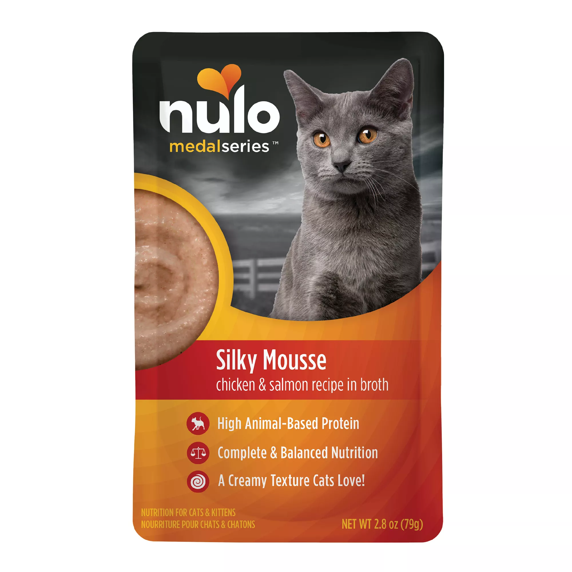 Nulo MedalSeries  All Life Stages Wet Cat Food - High-Protein, Silky Mousse, 2.8 Oz.