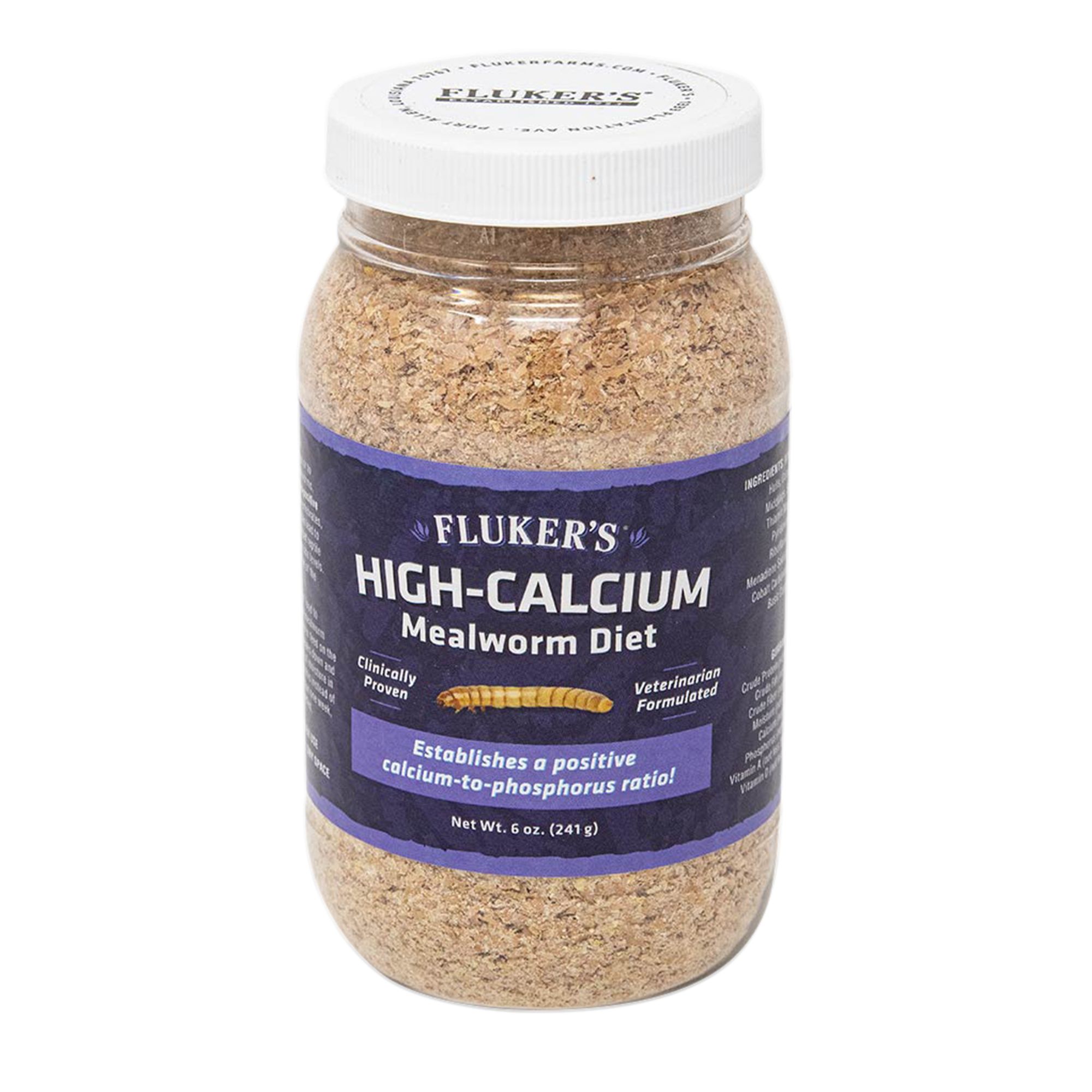 Flukers High Calcium Mealworm Diet 6 oz