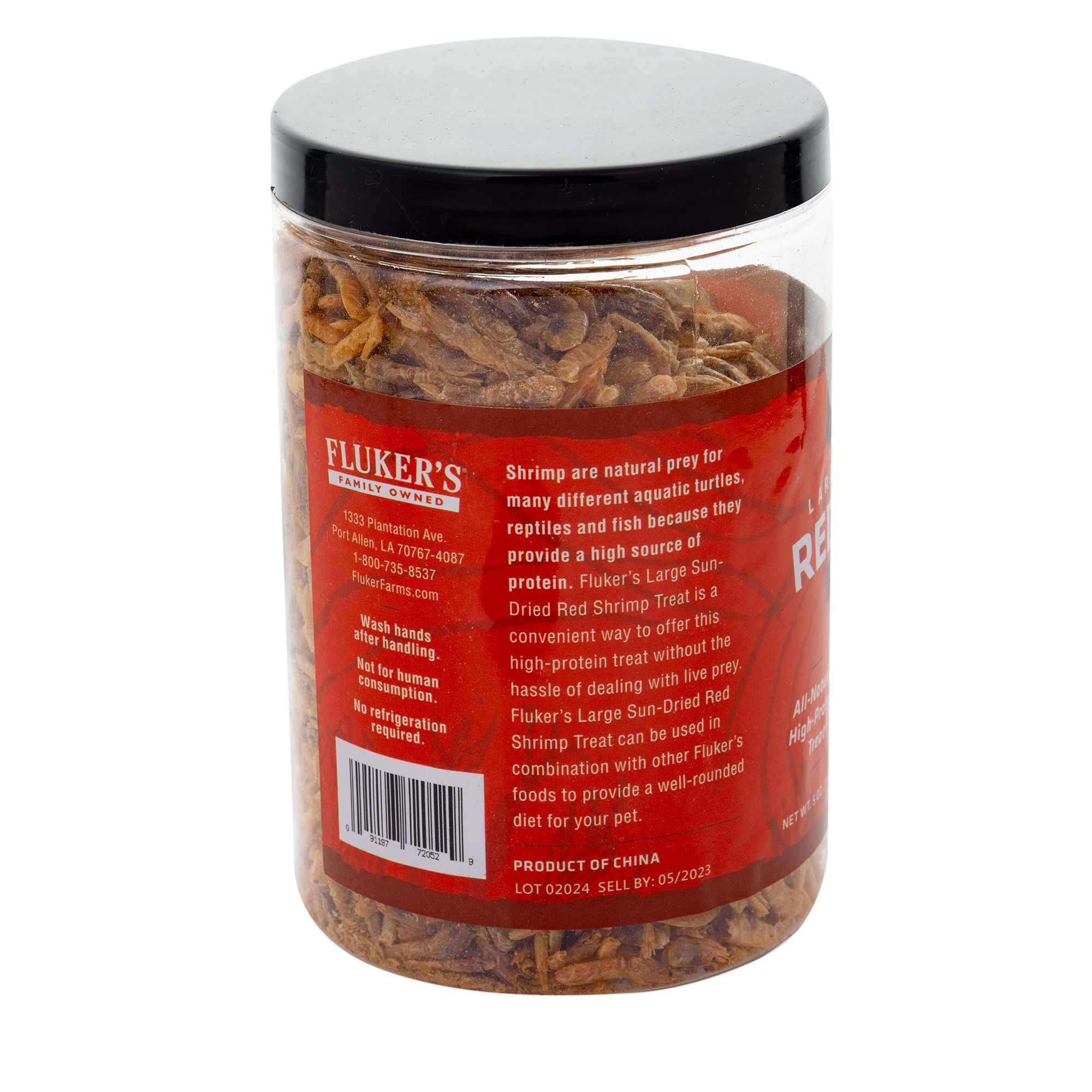 Fluker's® Large Sun-Dried Red Shrimp - Aquatic Turtle Treat - 5 oz - thumbnail 2