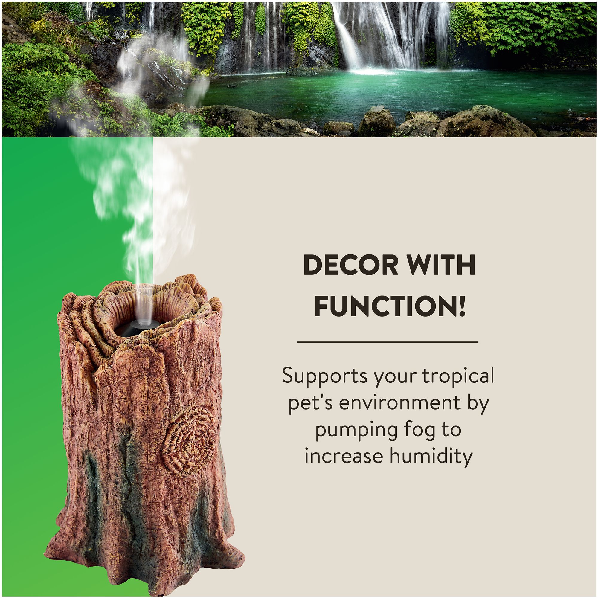 Thrive Tree Stump Fogger - Reptile Humidity Control - thumbnail 3