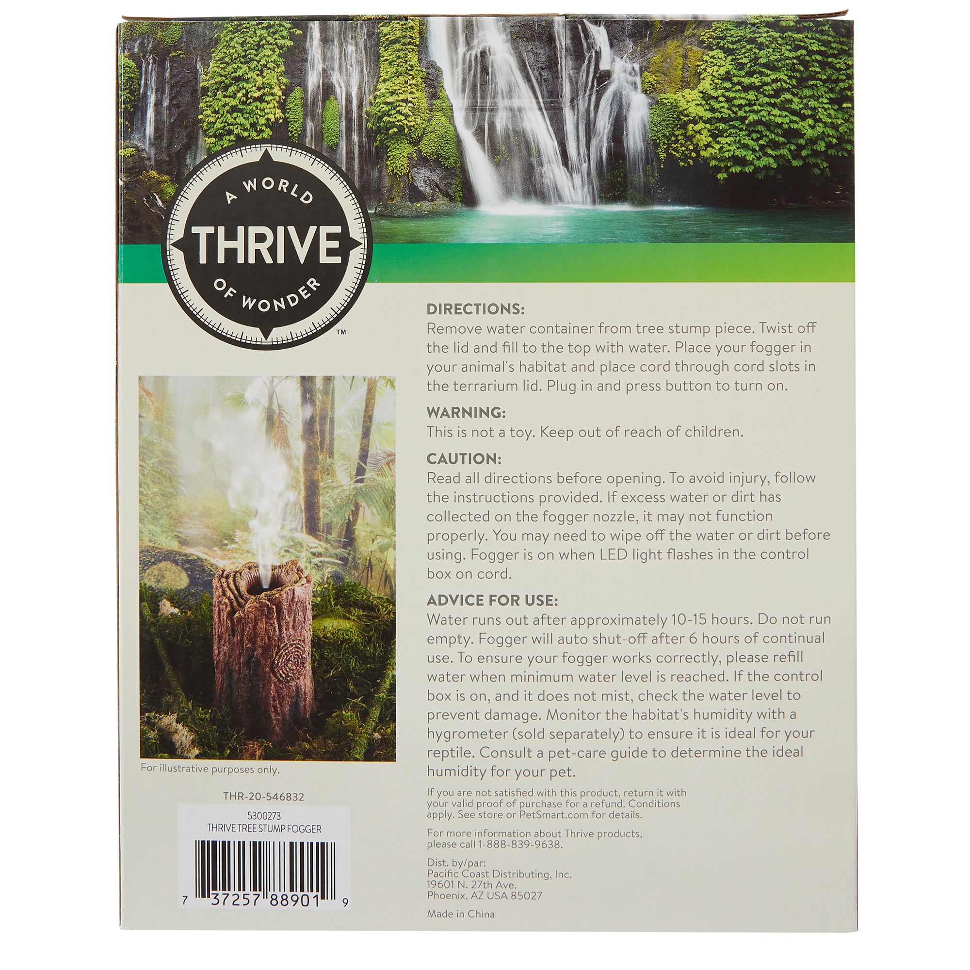 Thrive Tree Stump Fogger - Reptile Humidity Control - thumbnail 5