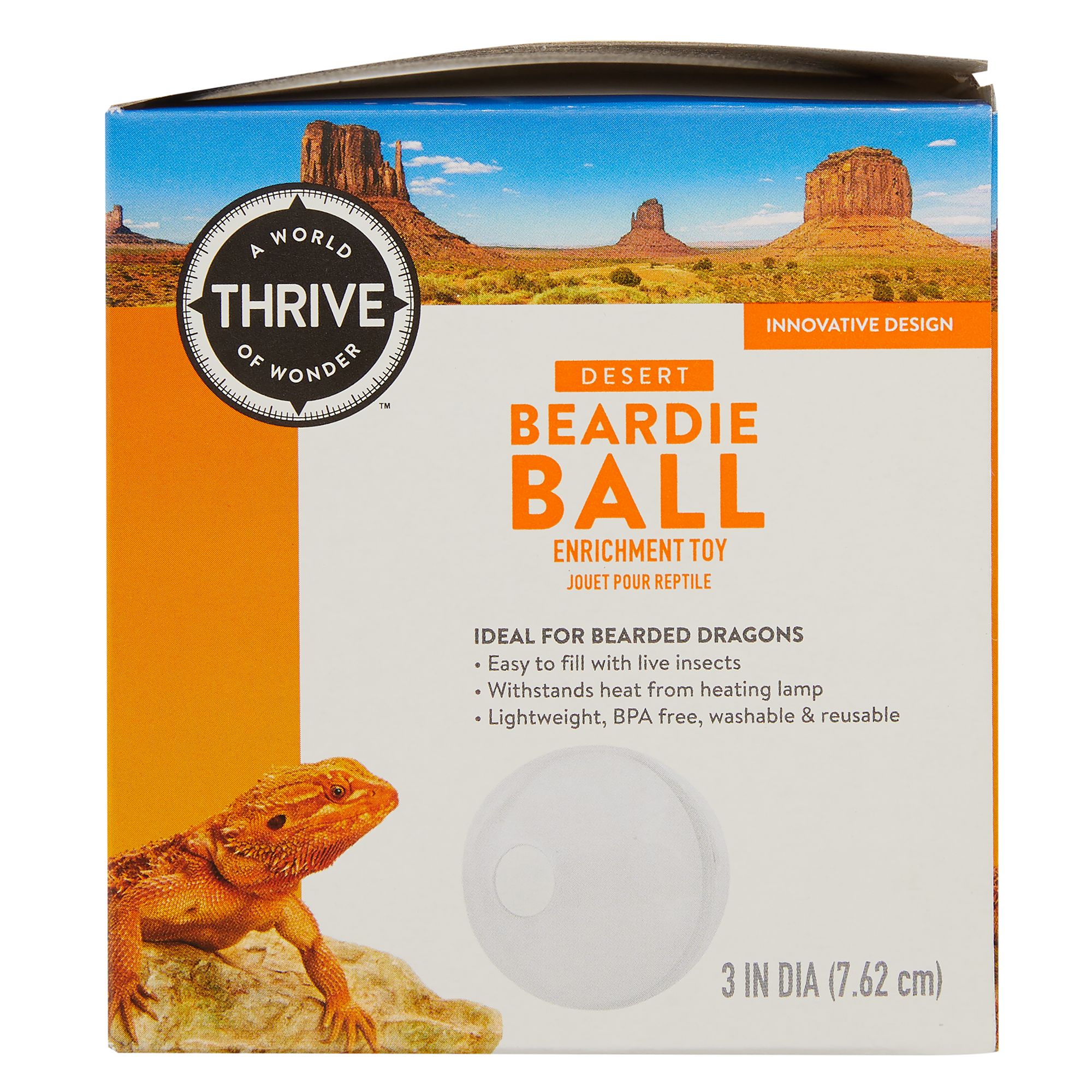 Thrive Beardie Ball - Bearded Dragon Feeding Toy - thumbnail 2