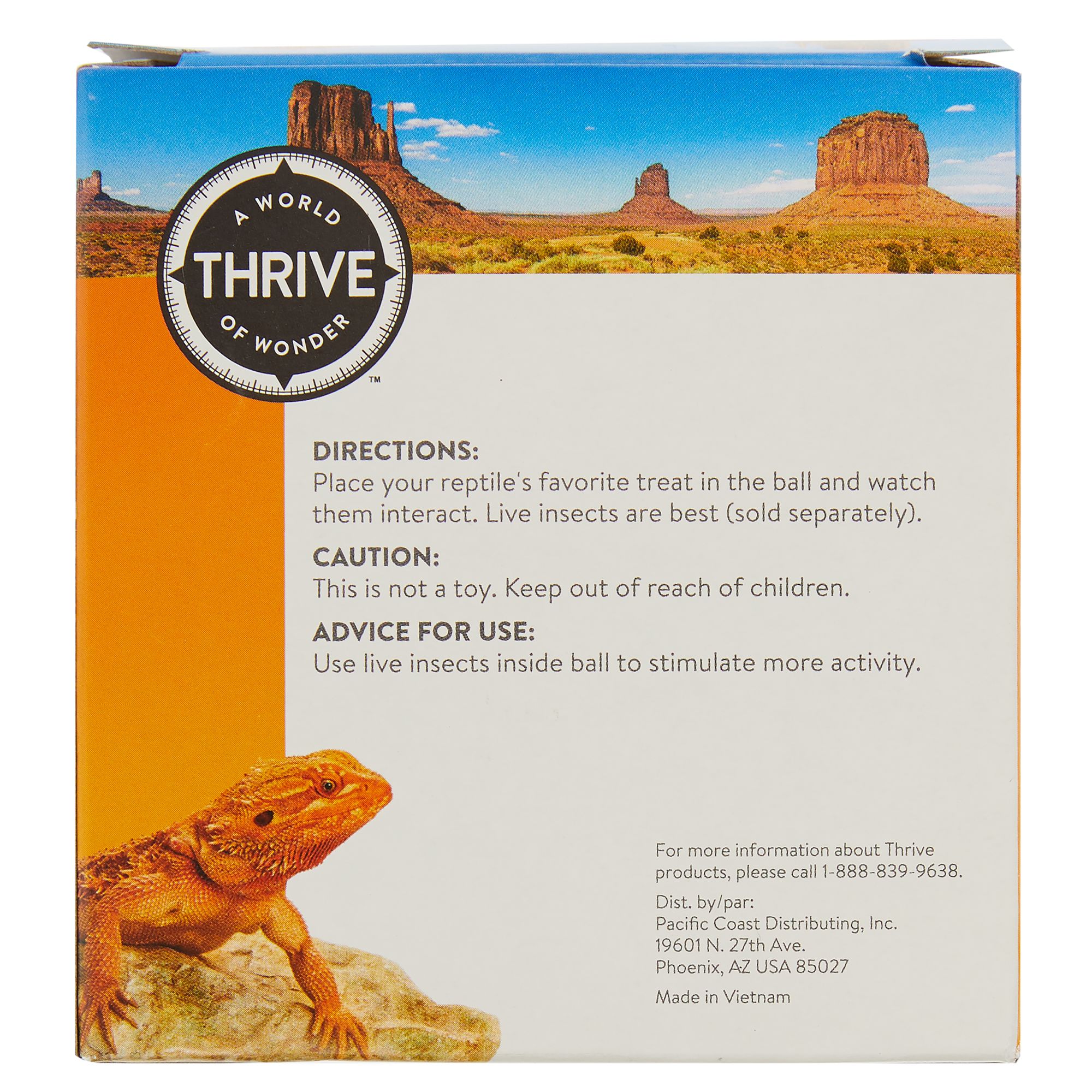 Thrive Beardie Ball - Bearded Dragon Feeding Toy - thumbnail 4