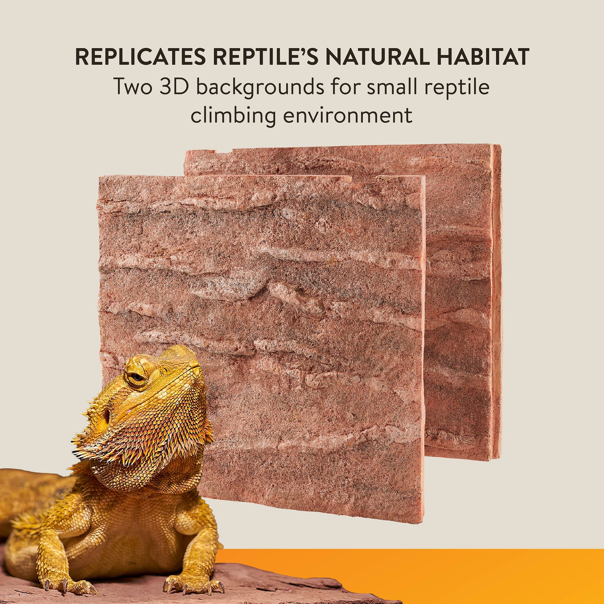 Thrive Desert 3D Sandstone Background - Terrarium Background - 40 Gal - thumbnail 3