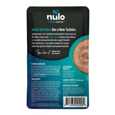 Product Nulo MedalSeries  All Life Stages Wet Cat Food - High-Protein, Silky Mousse, 2.8 Oz.