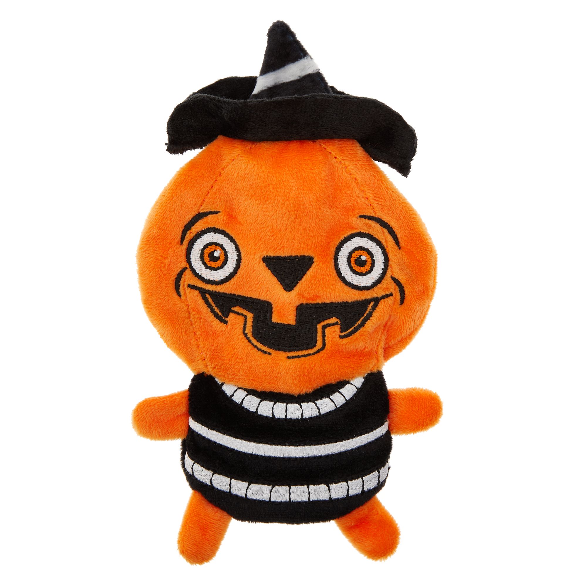 stuffed pumpkin dog toy