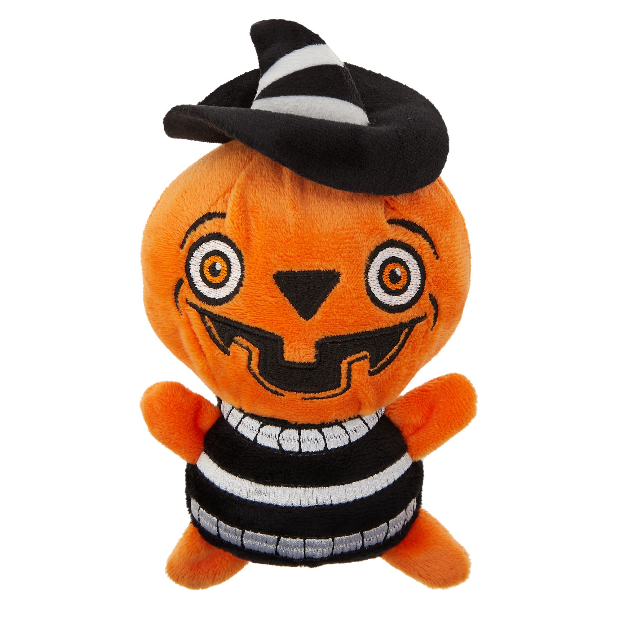 stuffed pumpkin dog toy