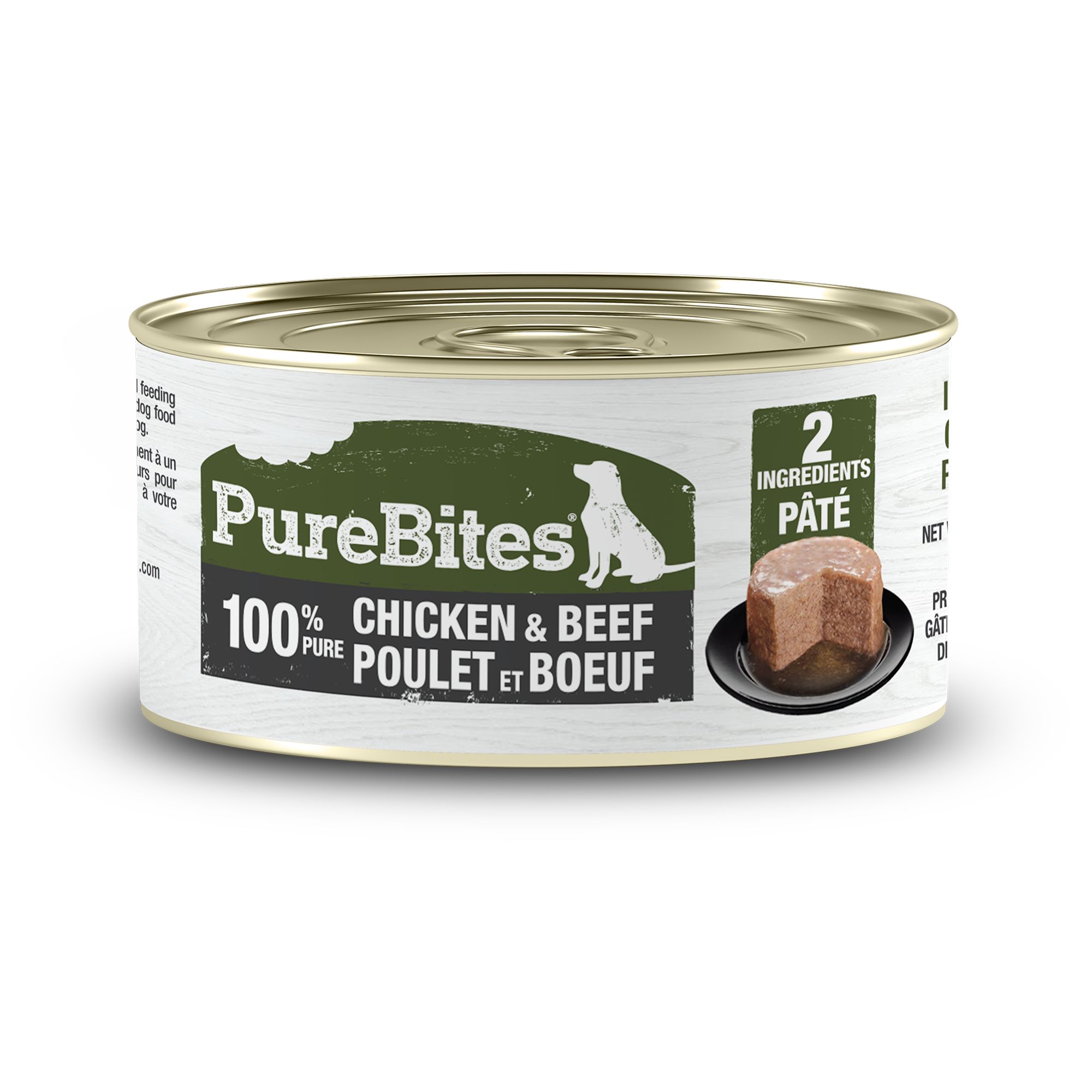 PureBites Pure Protein Chicken Beef Pate Adult Dog Food Topper