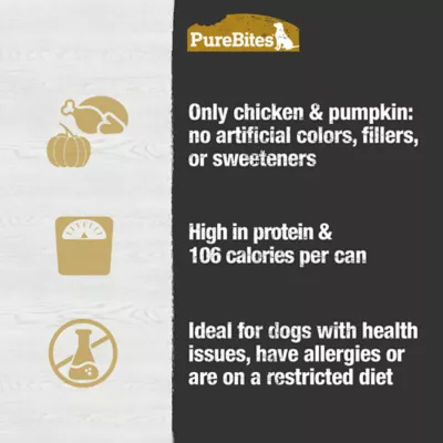 Product PureBites Pure Protein Chicken & Pumpkin Pate All Life Stage Dog Food Topper