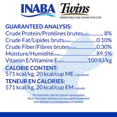 Product Inaba Twins Side Dish Cat Treat Cups - 2pk, Grain Free