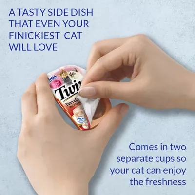 Product Inaba Twins Side Dish Cat Treat Cups - 2pk, Grain Free