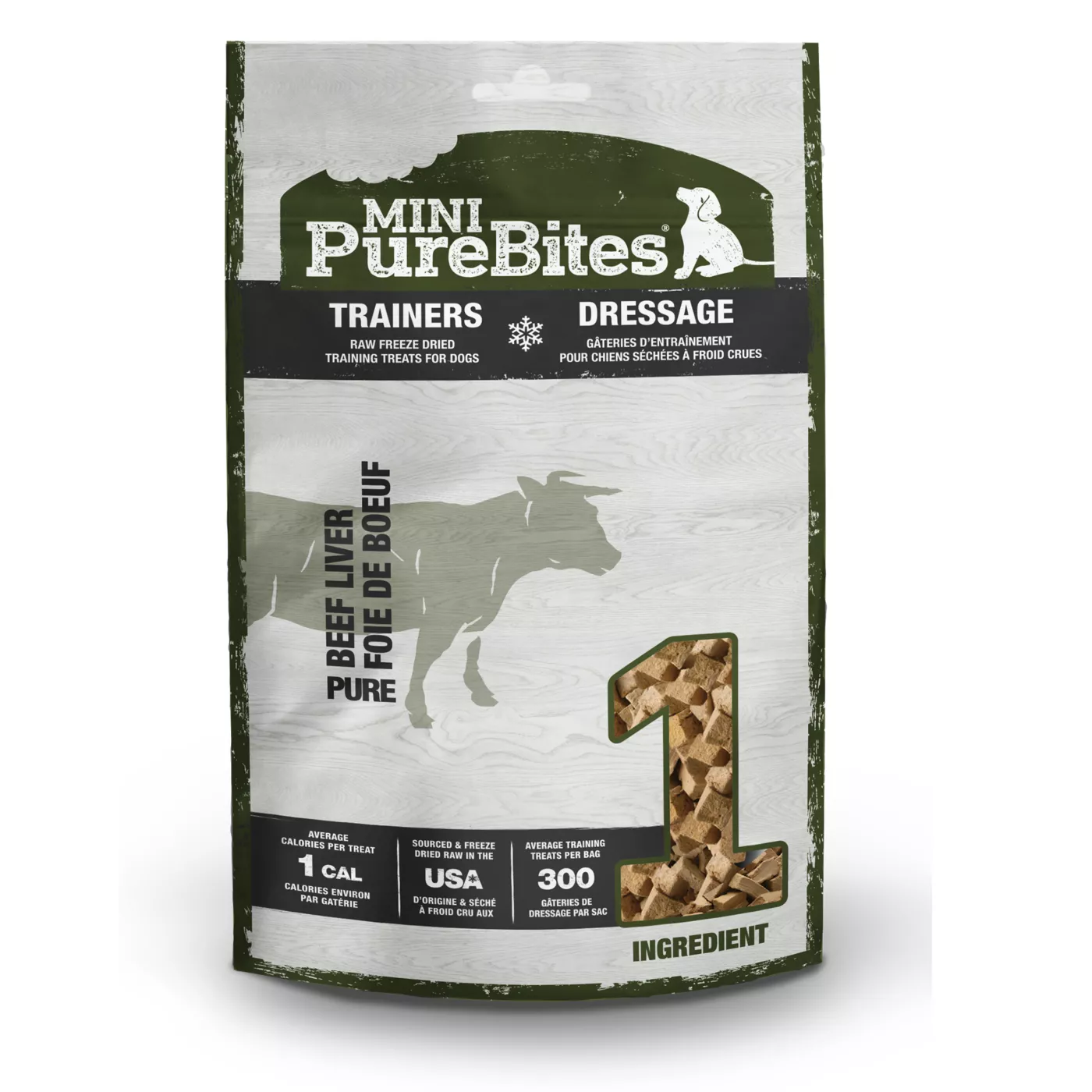 Mini Purebites Raw Freeze Dried Trainers Dog Treats Beef Liver