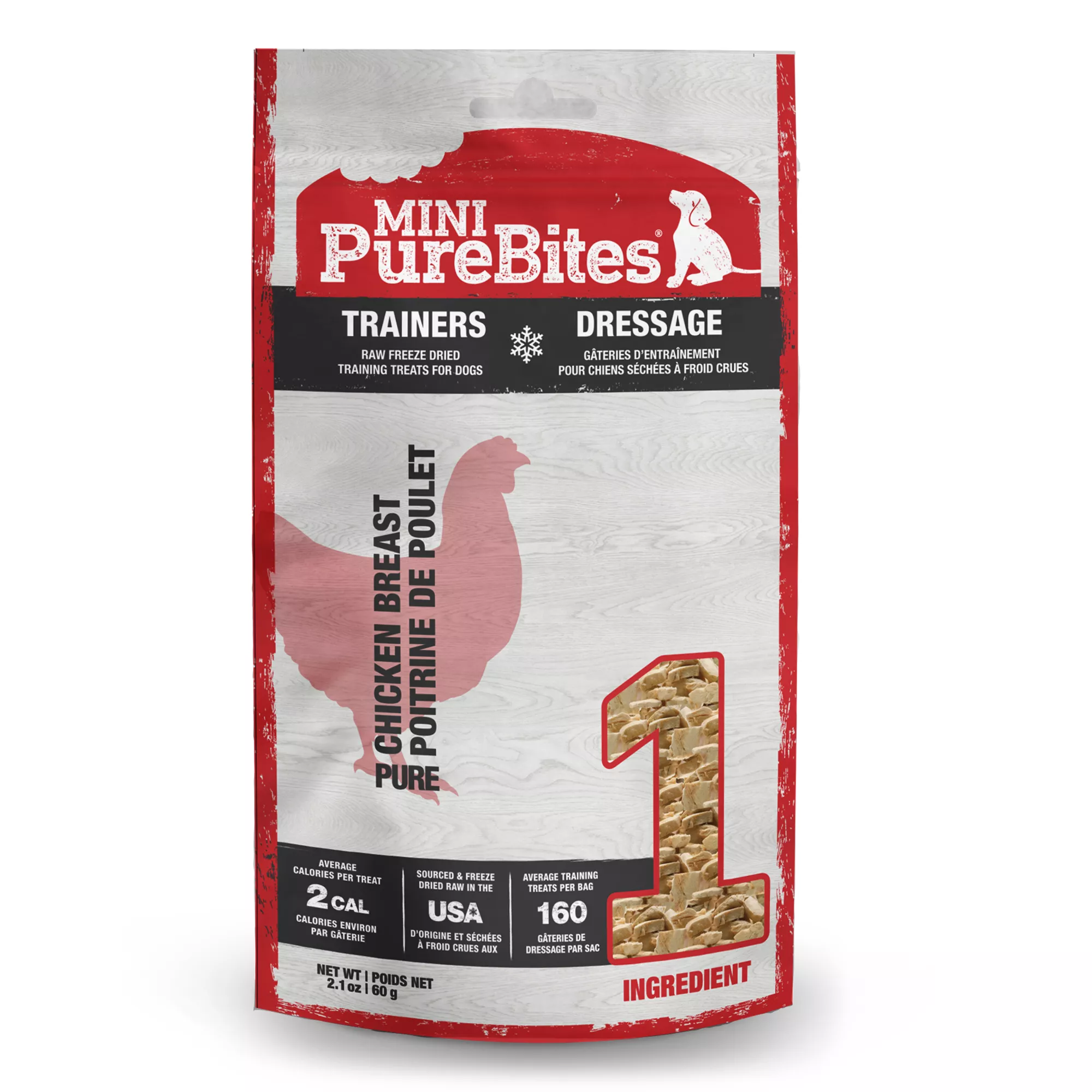 Mini-Purebites® Raw Freeze Dried Trainers Dog Treats - Chicken Breast