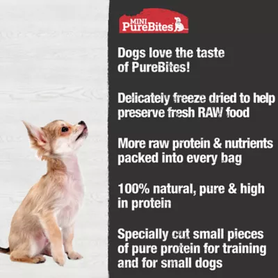 Product Mini-Purebites® Raw Freeze Dried Trainers Dog Treats - Chicken Breast