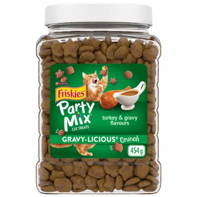 Product Purina® Friskies® Party Mix™ Gravy-liciuos Crunch Cat Treat - Turkey & Gravy