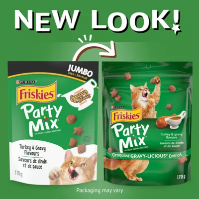 Product Purina® Friskies® Party Mix™ Gravy-liciuos Crunch Cat Treat - Turkey & Gravy