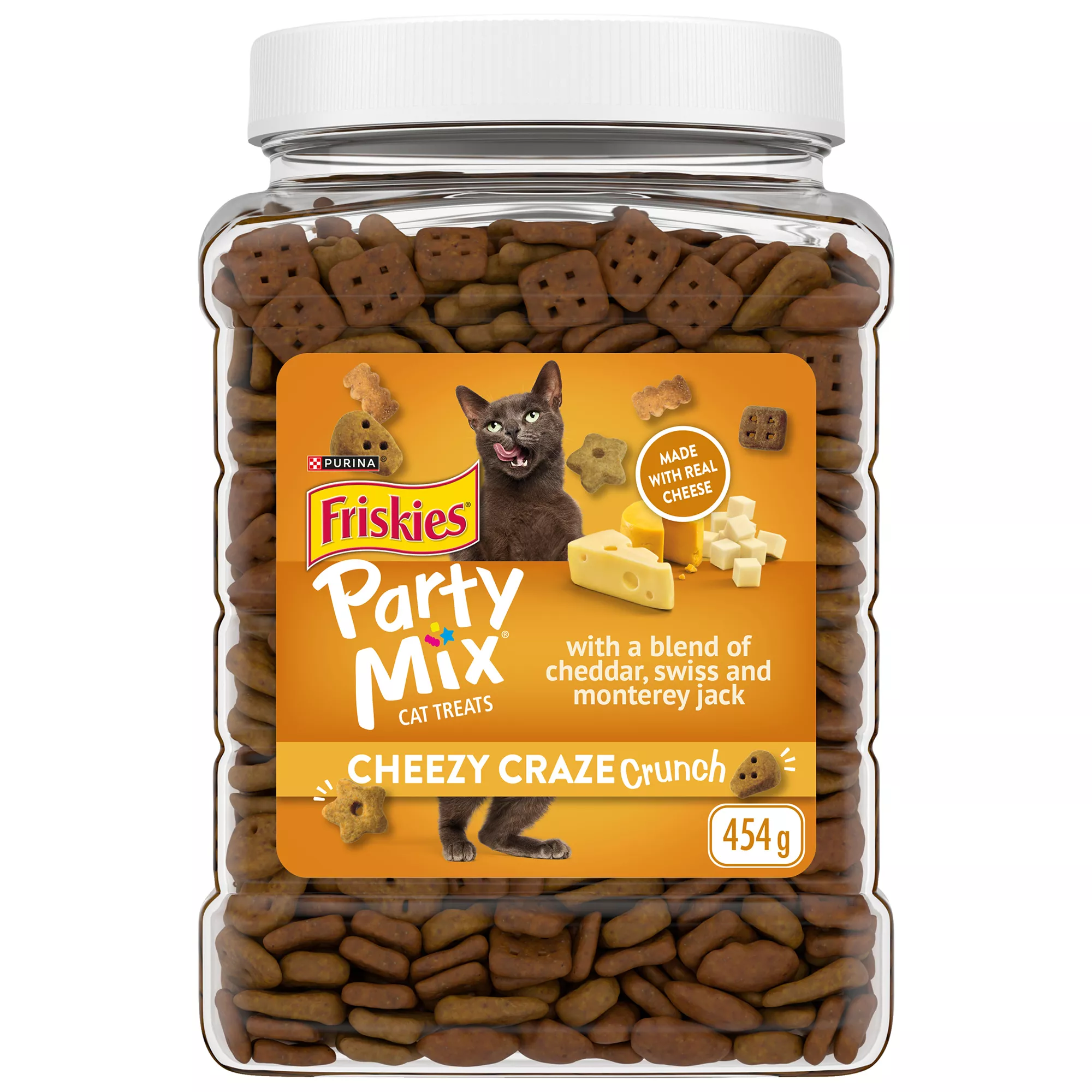 Purina® Friskies® Party Mix&trade; Cheezy Craze Crunch Cat Treat - Cheese