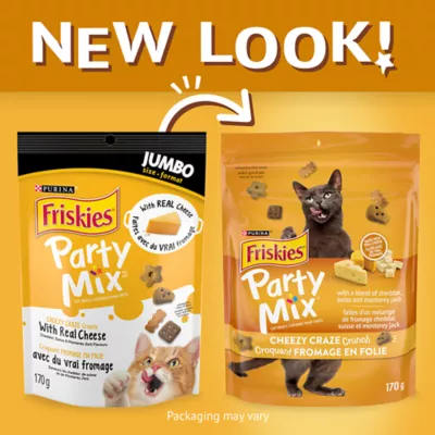 Product Purina® Friskies® Party Mix™ Cheezy Craze Crunch Cat Treat - Cheese