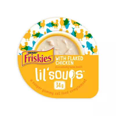 Product Purina® Friskies® Lil' Soups™ in Velvety Tuna Broth Cat Treat - Flaked Chicken