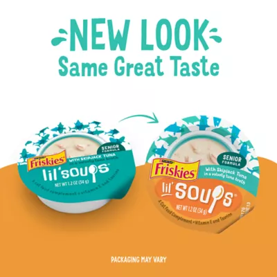 Product Purina® Friskies® Lil' Soups™ in Velvety Tuna Broth Cat Treat - Skipjack Tuna