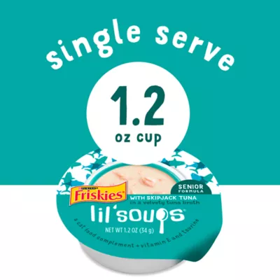 Product Purina® Friskies® Lil' Soups™ in Velvety Tuna Broth Cat Treat - Skipjack Tuna