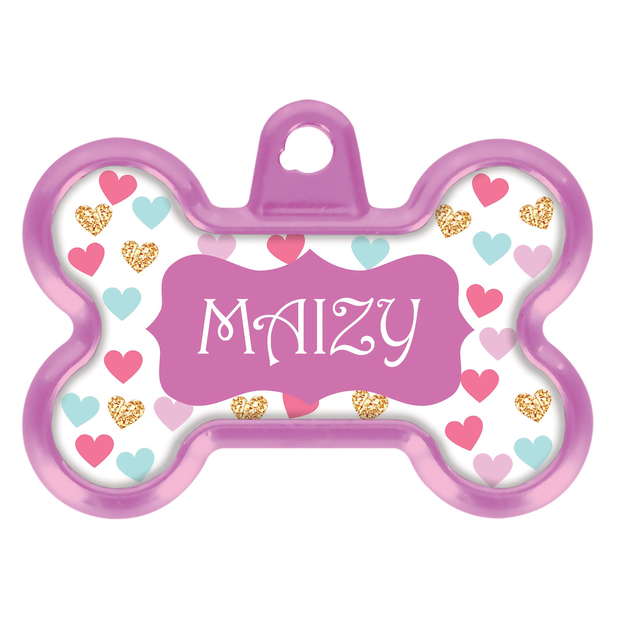 TagWorks BLINGZ Collection Bone Personalized Small Pet ID Tag | PetSmart