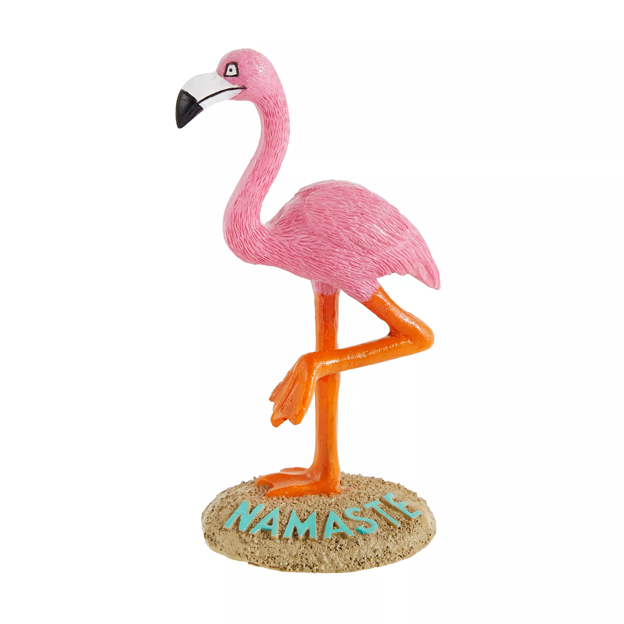 Top Fin® Flamingo Namaste Aquarium Ornament