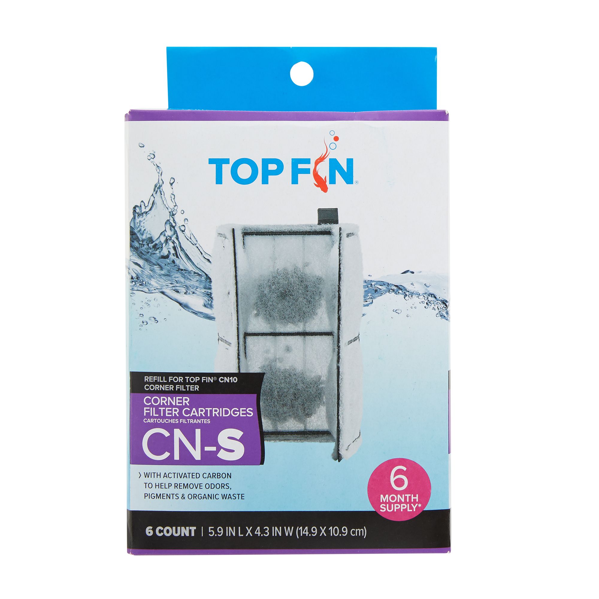 Top Fin Cn S Corner Filter Cartridges Fish Filter Media Petsmart