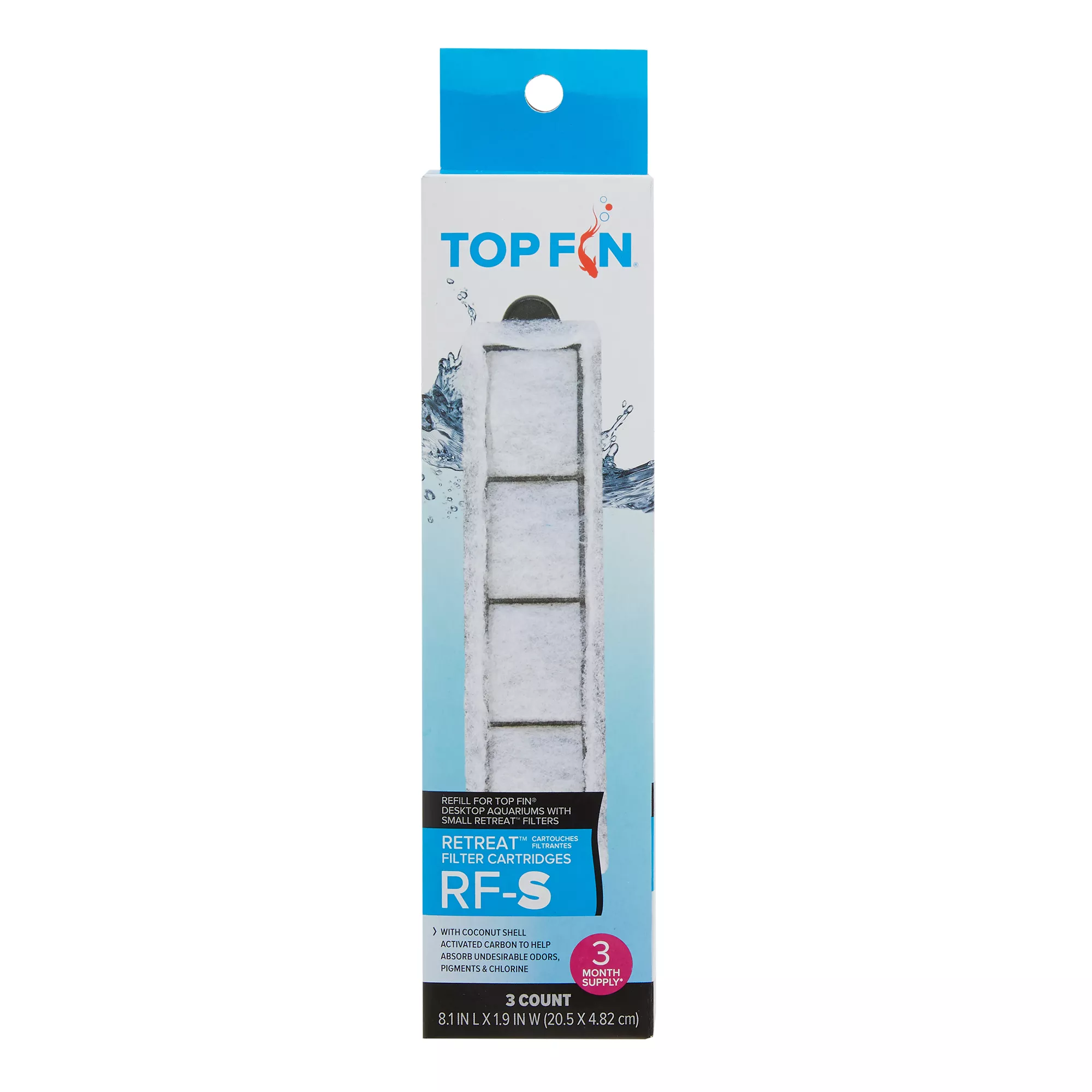 Top Fin® Retreat Filter Cartridge - 3pk