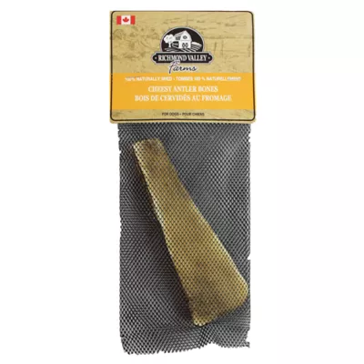 Richmond Valley Farms Cheesy Antler Bone Dog Treat - 1 Count - Image 1