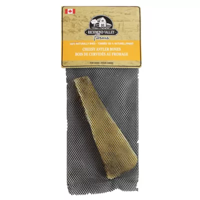 Product Richmond Valley Farms Cheesy Antler Bone Dog Treat