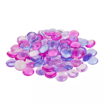 Product Top Fin® Smooth Glass Gem Aquarium Décor - Pink & Purple Mix