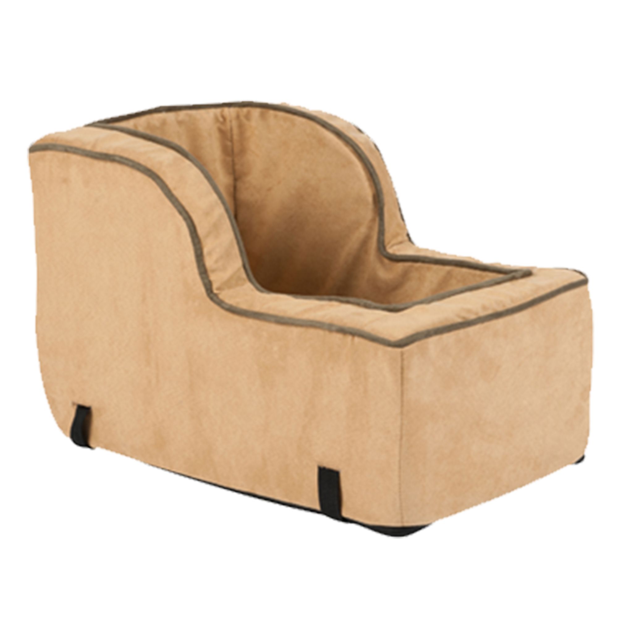 Console dog car outlet seat with high back