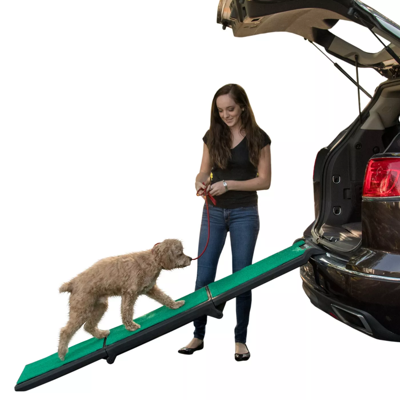 Pet Gear Tri Fold Lite Pet Ramp with SupertraX