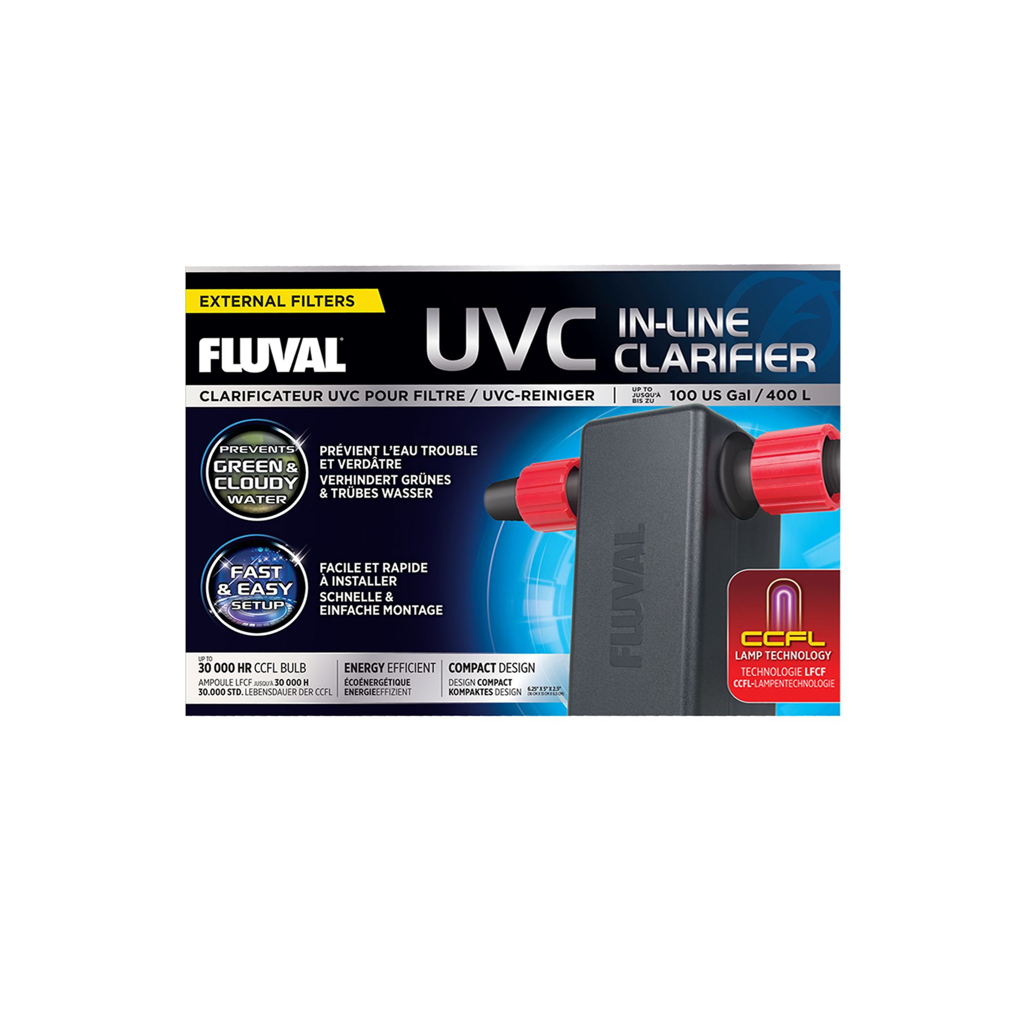 Fluval Uvc In Line Clarifier Fish Air Water Pumps Petsmart