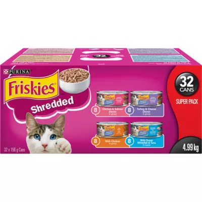 Product Purina® Friskies® Shredded Variety Pack Cat Food - 32 ct