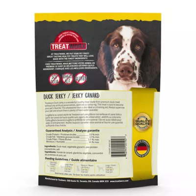 Product Treatworx Jerky Dog Treats - Natural, Duck