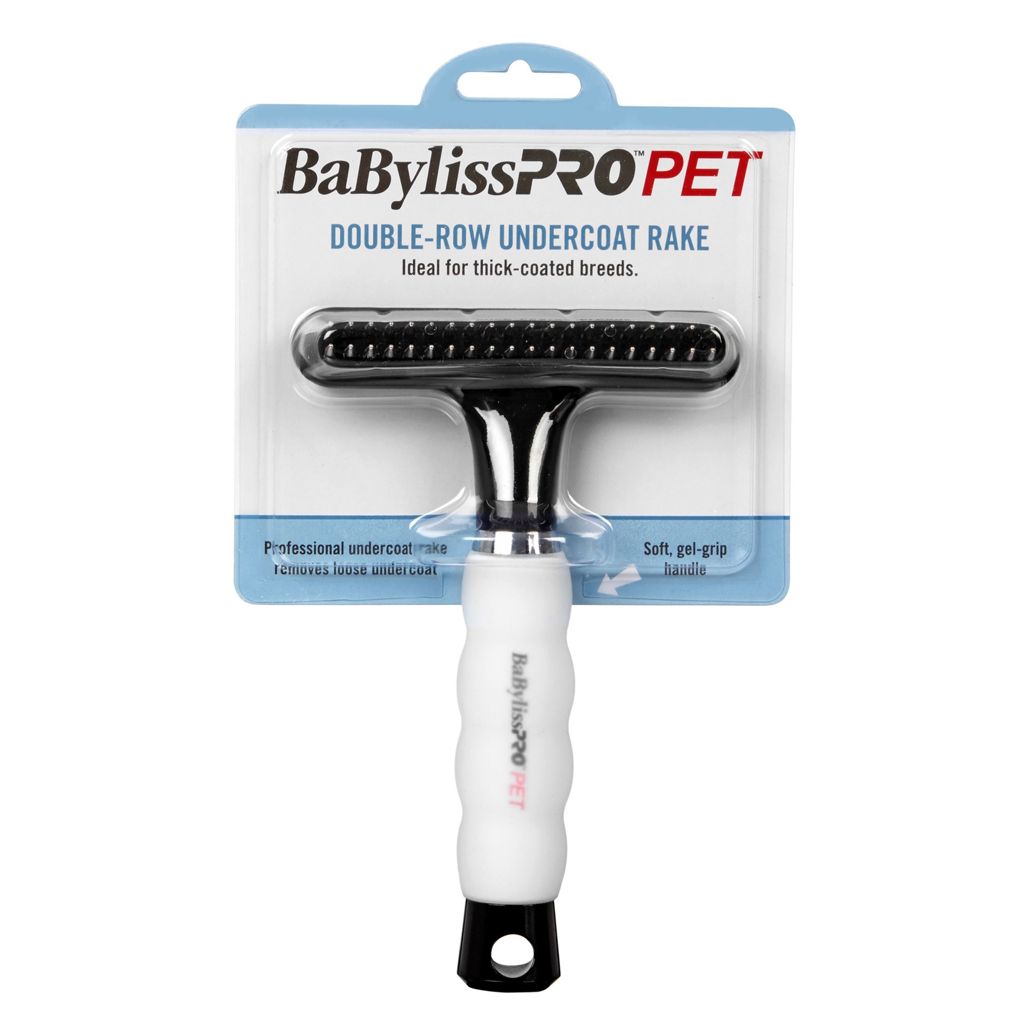 BaBylissPRO PET Double Row Undercoat Rake