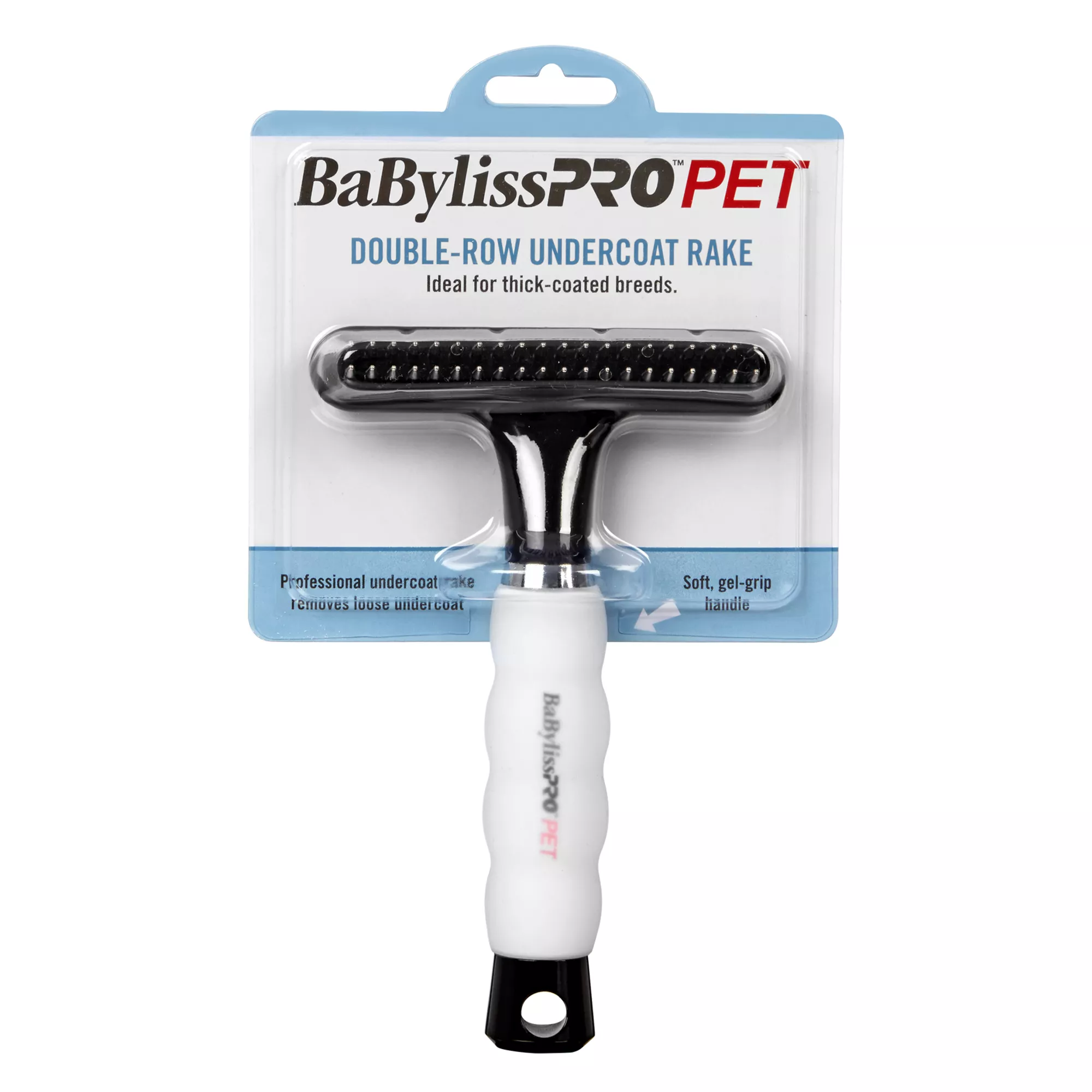 BaBylissPRO&trade;PET Double-Row Undercoat Rake