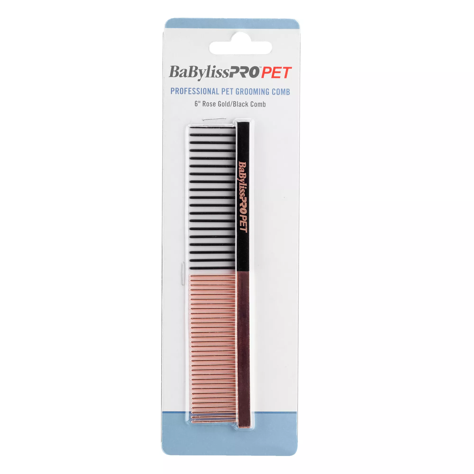 BaBylissPRO&trade;PET 6" Rose Gold/Black Comb