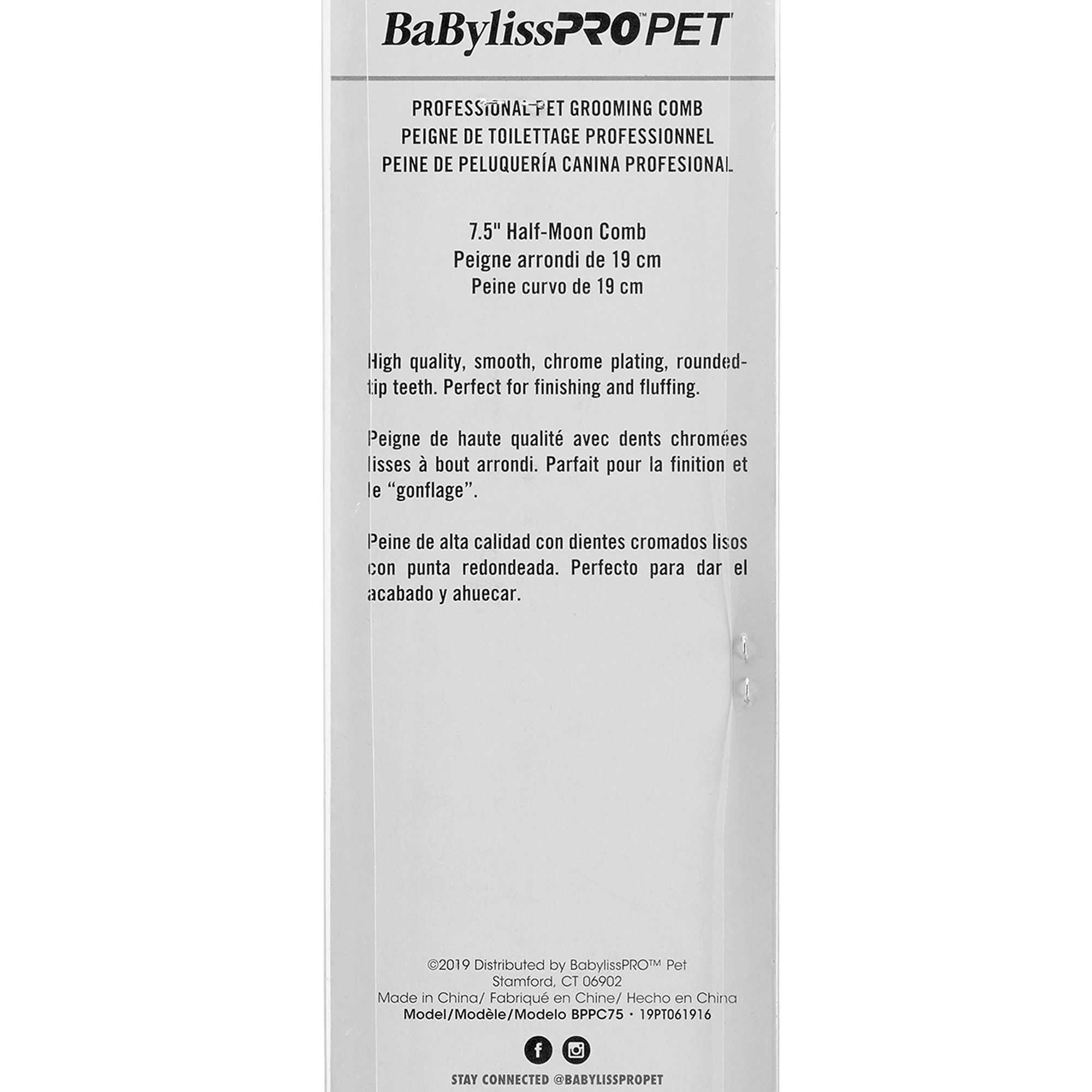 half moon comb dog grooming