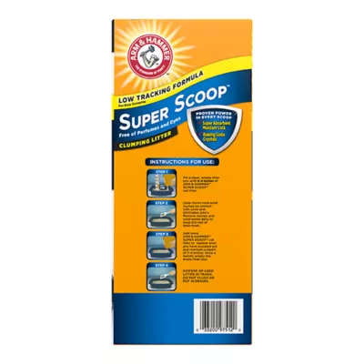 Product Arm & Hammer™ Super Scoop Clumping Clay Cat Litter - Unscented, Low Tracking