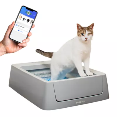 Product PetSafe ScoopFree® Crystal Smart Self-Cleaning Litter Box - WiFi & App Enabled - W/ Disposable Tray