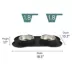 Top Paw® Black Silicone Double Dog Bowl with Mat, 1.75-cup image thumbnail 2