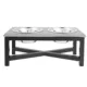 Product Top Paw® Grey Stone Top with Metal Legs Elevated Double Diner Dog Bowls