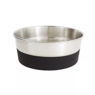 Product Top Paw® Stainless Steel Black Rubber Bottom Dog Bowl