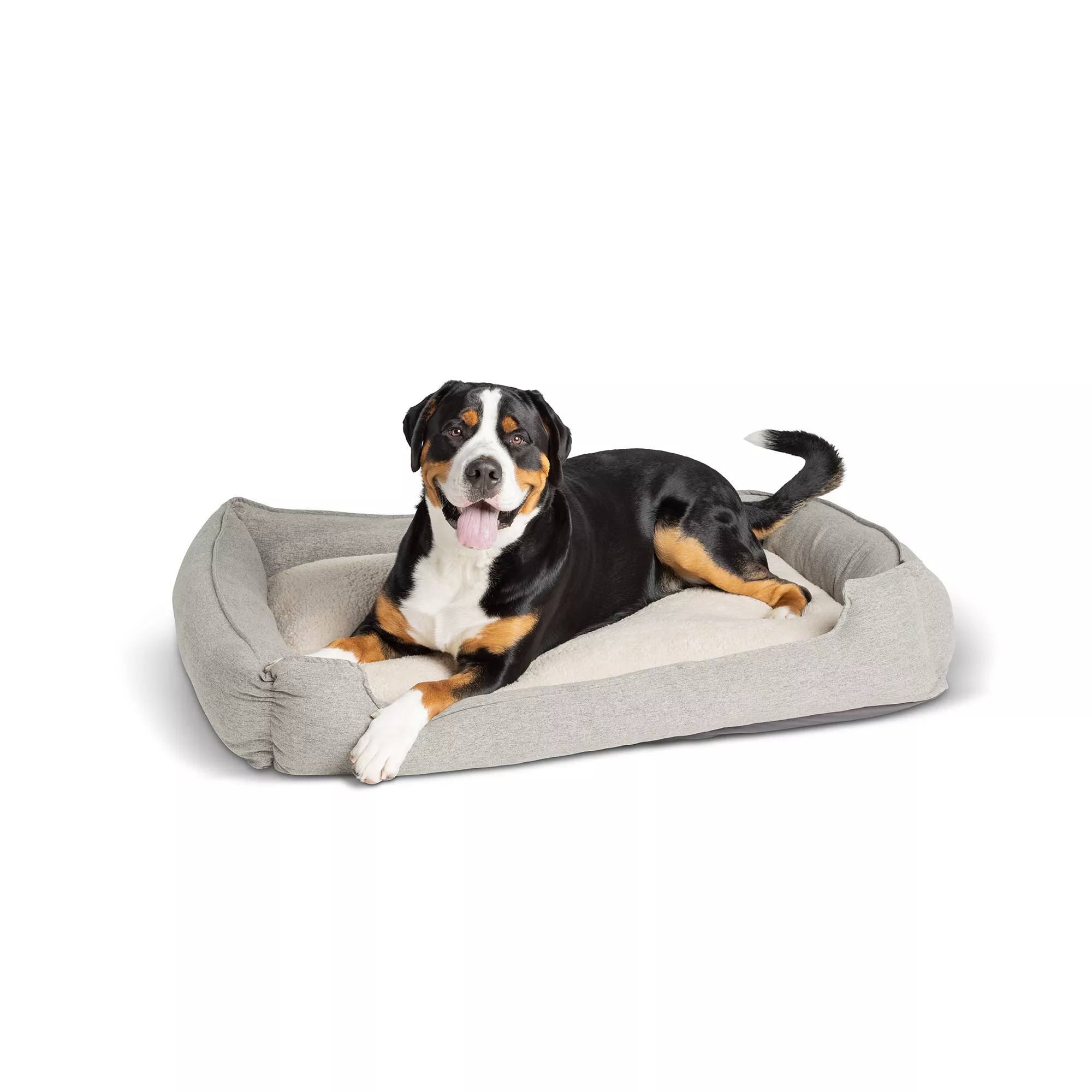 Top Paw® Grey Heather X-Large Cuddler Dog Bed