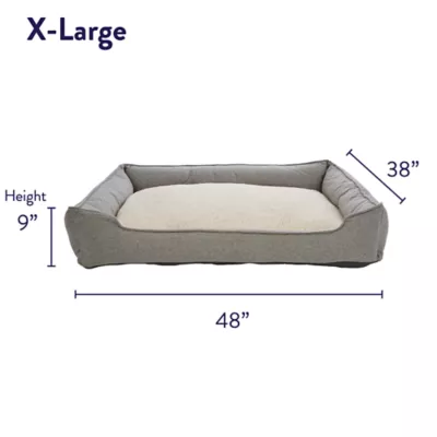 Product Top Paw® Grey Heather X-Large Cuddler Dog Bed